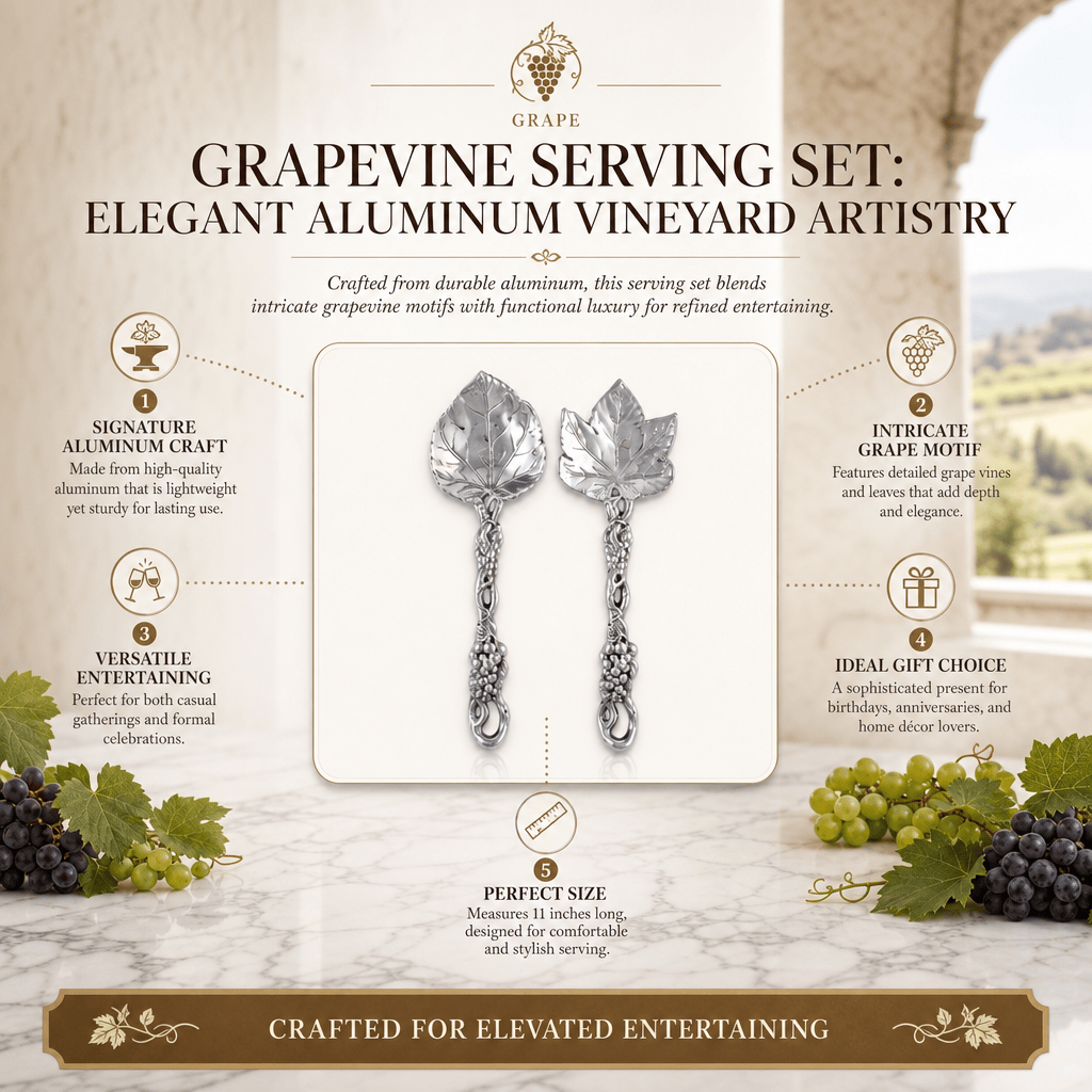 Arthur Court Grape Grapevine Serving Set