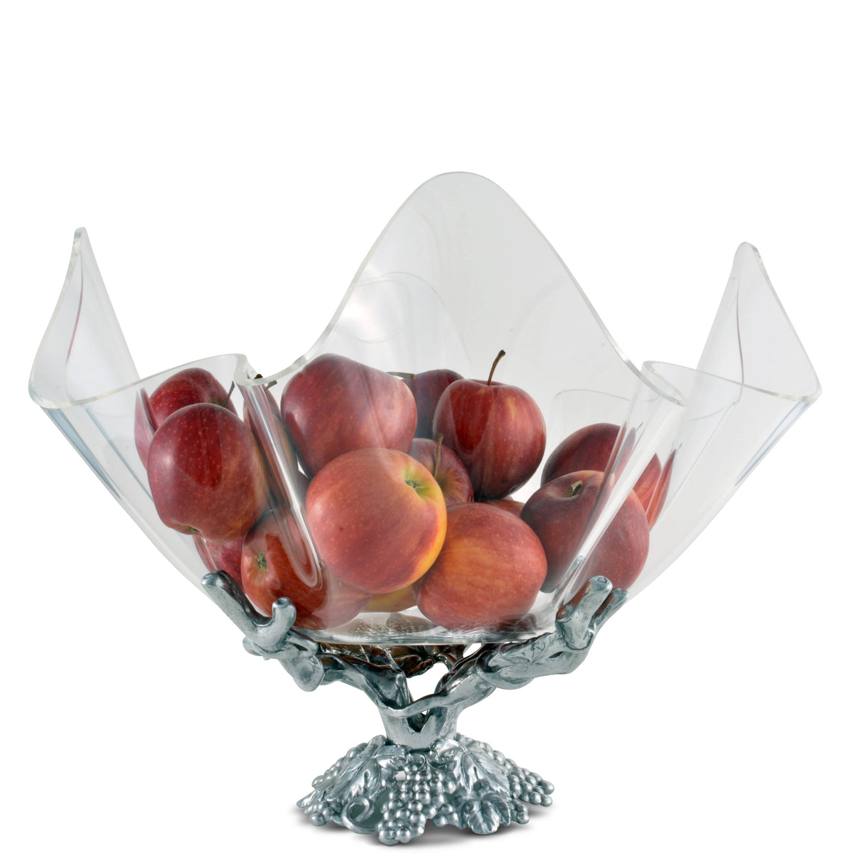 Arthur Court Grape Grapevine Stand Acrylic Bowl 14