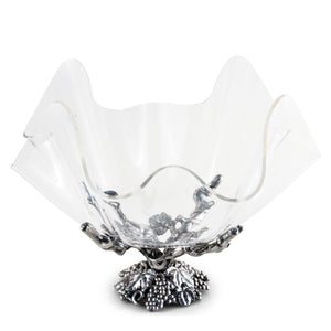 Arthur Court Grape Grapevine Stand Acrylic Bowl 14