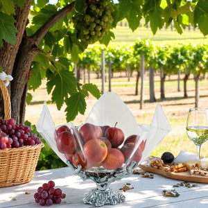 Arthur Court Grape Grapevine Stand Acrylic Bowl 14