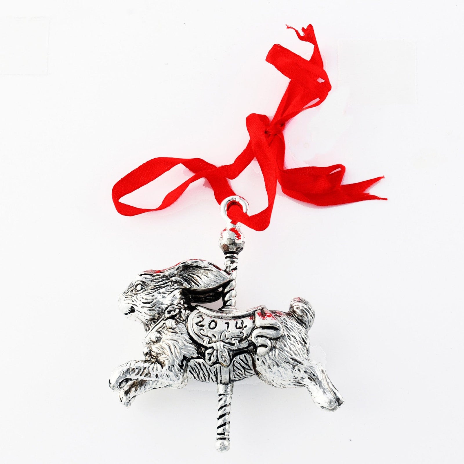 Arthur Court Holidays 2014 Bunny Carousel Ornament Bunny Annual Christmas Ornament