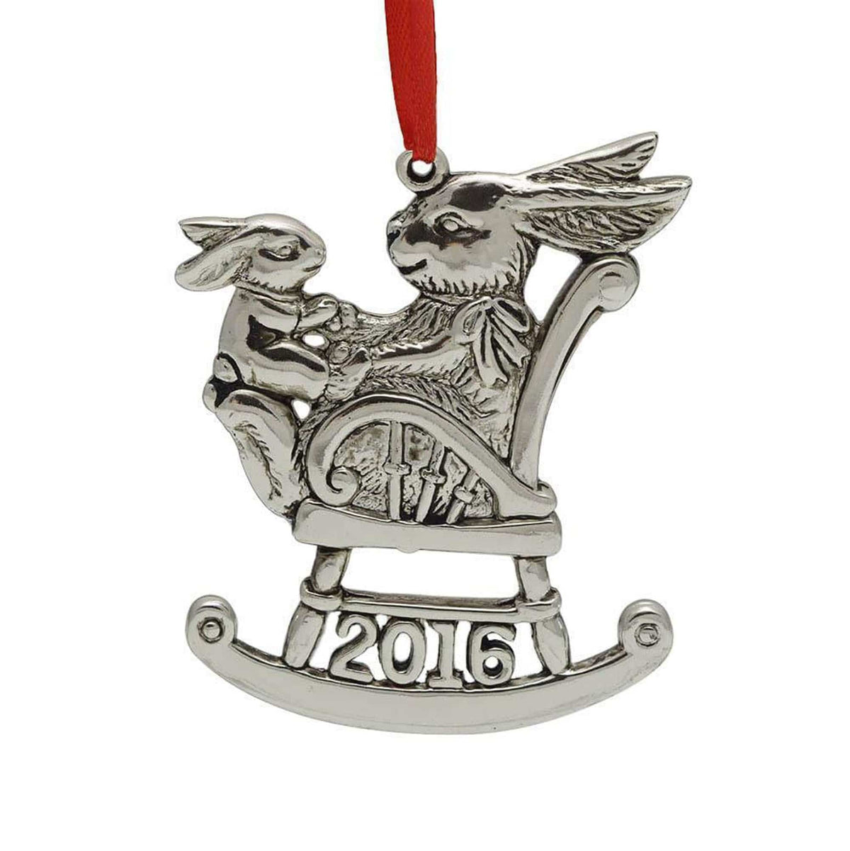Arthur Court Holidays 2016 Bunny Rocking Chair Ornament Bunny Annual Christmas Ornament