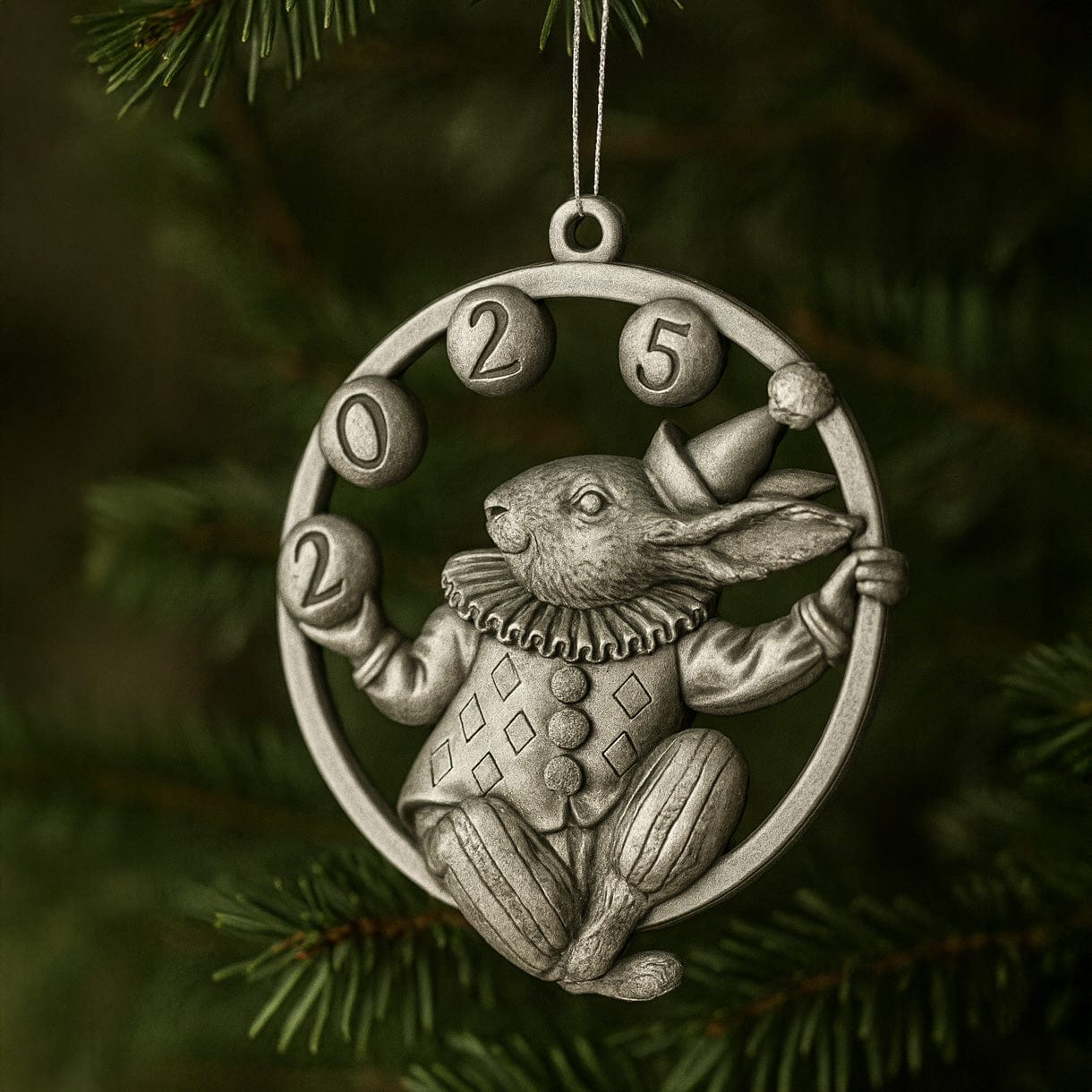 Arthur Court Holidays 2025 Bunny Circus Ornament