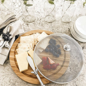 Arthur Court Magnolia Bee 3 Piece Picnic Cheese Board / Spreader