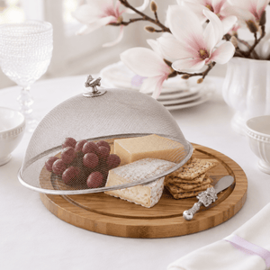 Arthur Court Magnolia Bee 3 Piece Picnic Cheese Board / Spreader