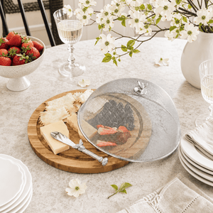 Arthur Court Magnolia Bee 3 Piece Picnic Cheese Board / Spreader