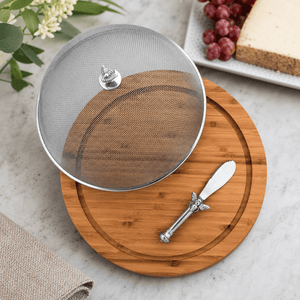 Arthur Court Magnolia Bee 3 Piece Picnic Cheese Board / Spreader