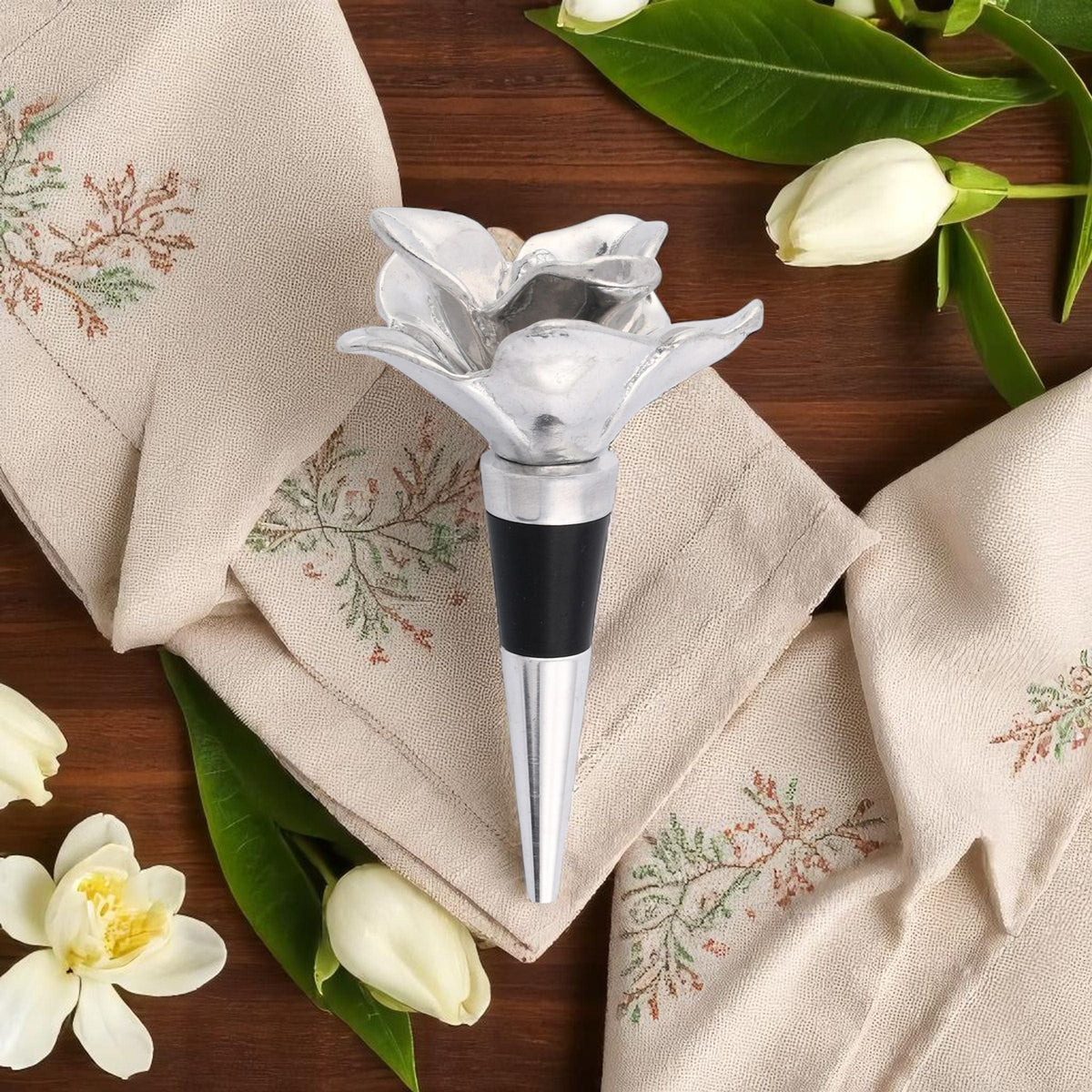 Arthur Court Magnolia Bottle Stopper - Magnolia