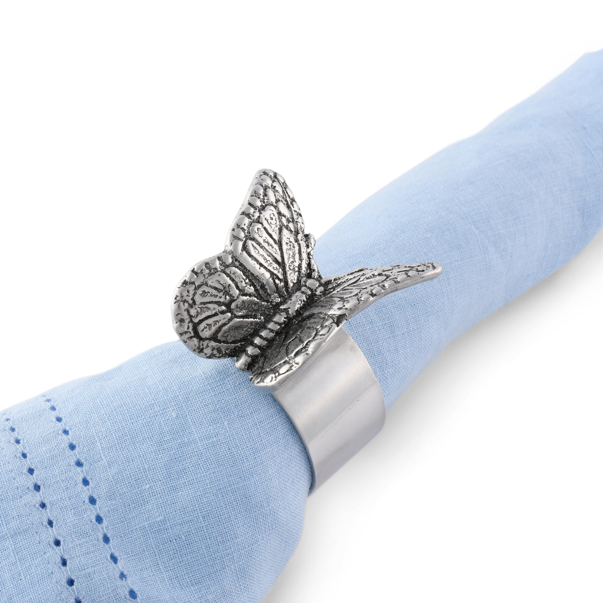 Arthur Court Magnolia Butterfly Napkin Rings - set of 4
