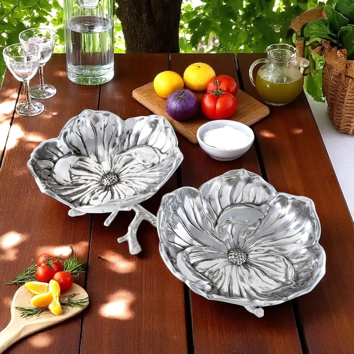 Arthur Court Magnolia Magnolia 2-Bowl Bowl