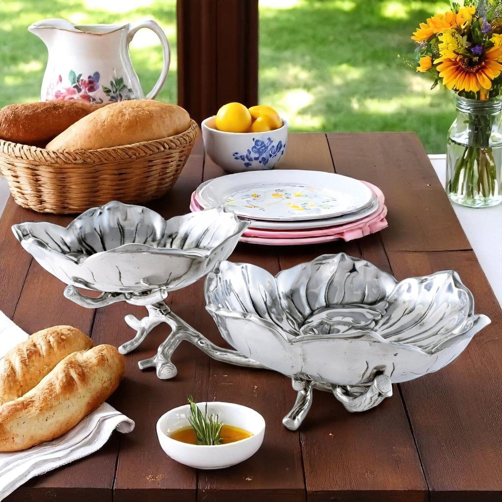 Arthur Court Magnolia Magnolia 2-Bowl Bowl