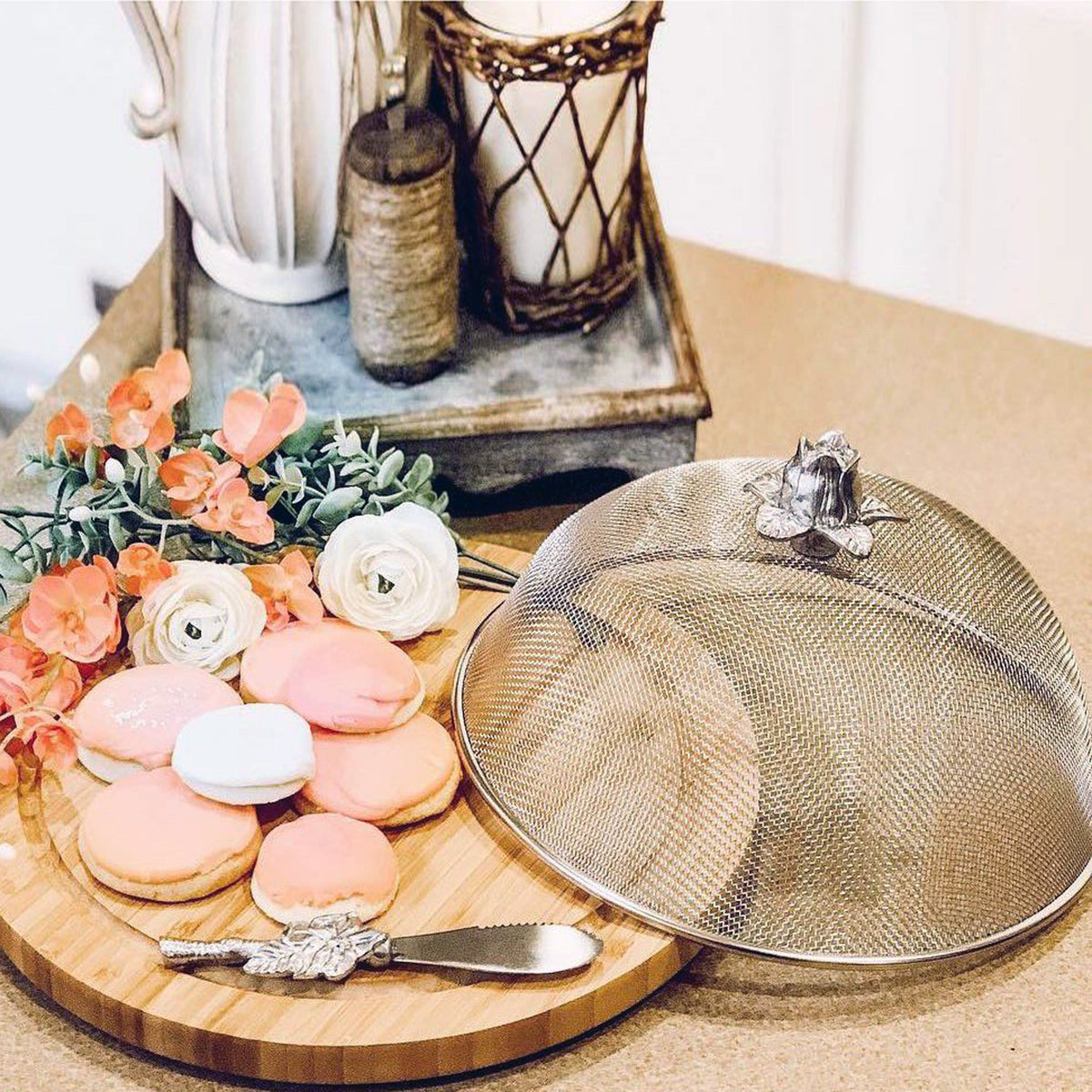 Arthur Court Magnolia Magnolia 3 Piece Picnic Cheese Board / Spreader