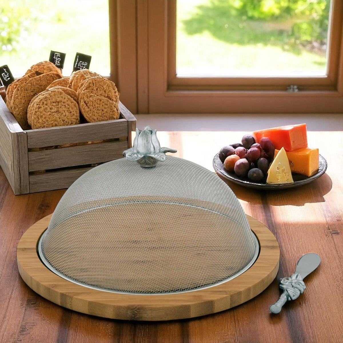 Arthur Court Magnolia Magnolia 3 Piece Picnic Cheese Board / Spreader