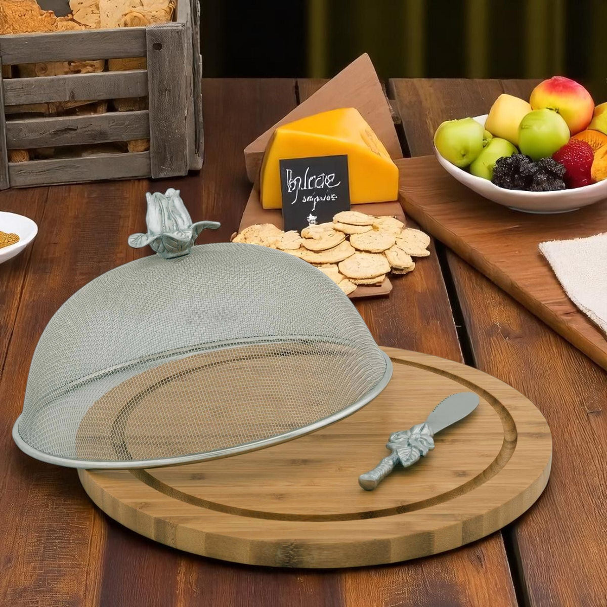 Arthur Court Magnolia Magnolia 3 Piece Picnic Cheese Board / Spreader