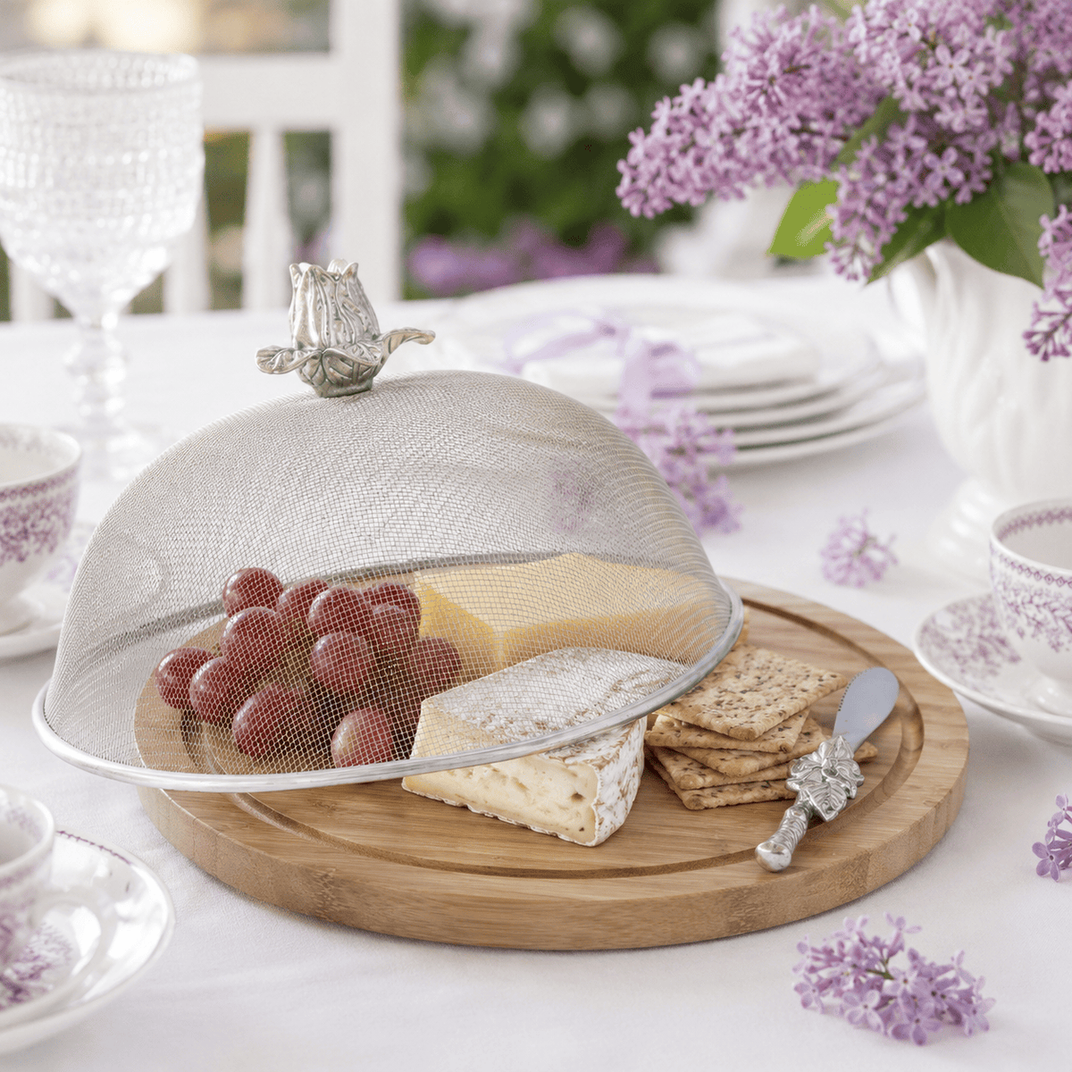 Arthur Court Magnolia Magnolia 3 Piece Picnic Cheese Board / Spreader