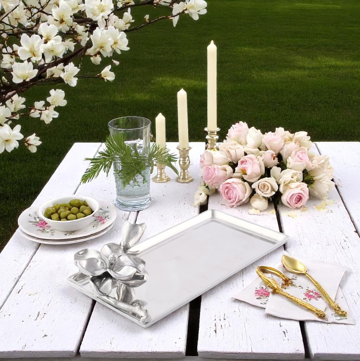 Arthur Court Magnolia Magnolia 6X12 Tray