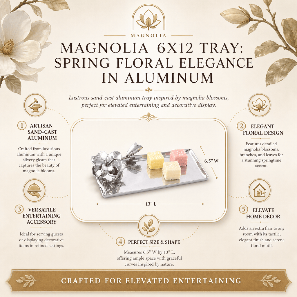 Arthur Court Magnolia Magnolia 6X12 Tray