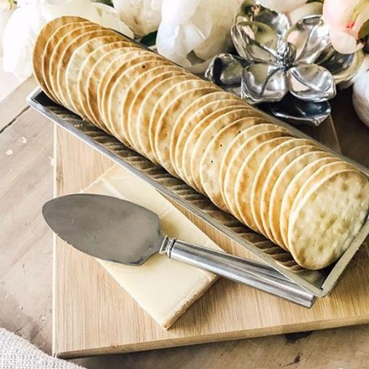 Arthur Court Magnolia Magnolia Bamboo Cheese Set