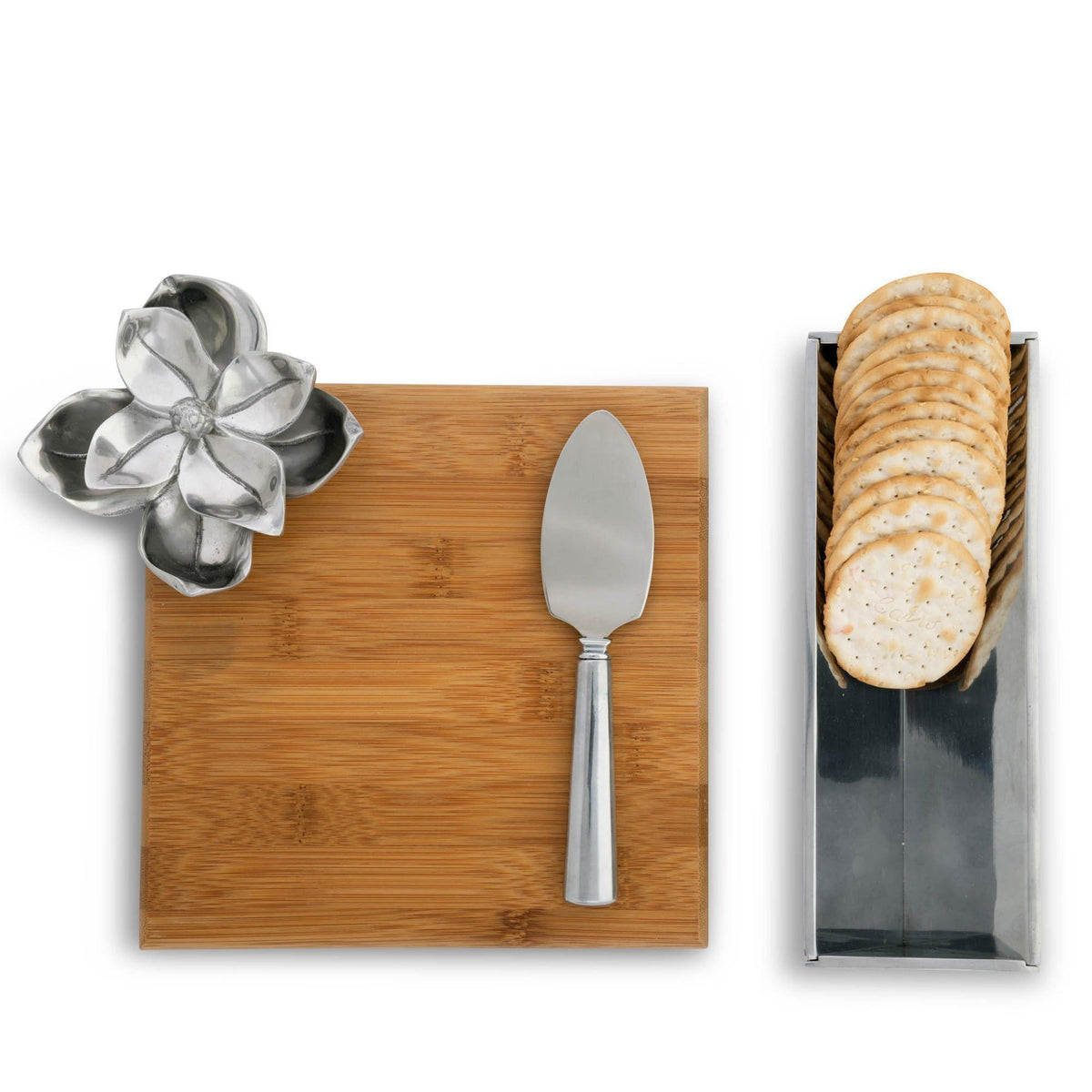 Arthur Court Magnolia Magnolia Bamboo Cheese Set