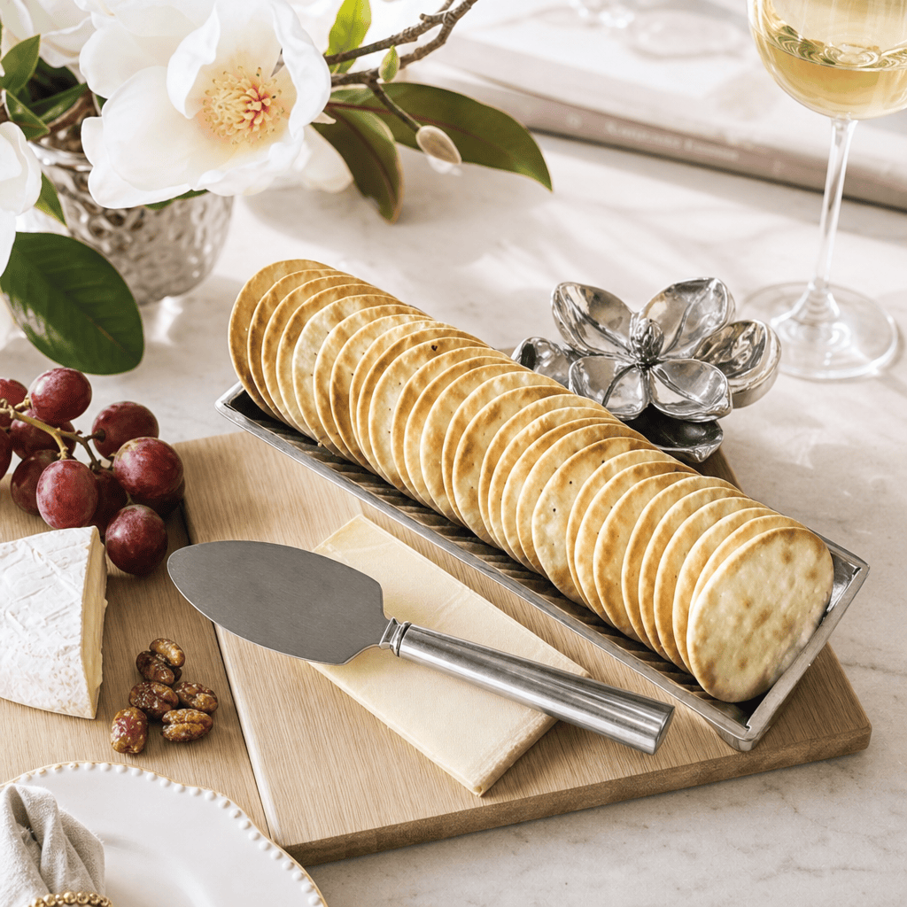 Arthur Court Magnolia Magnolia Bamboo Cheese Set