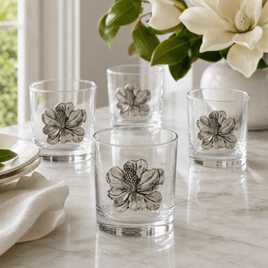 Arthur Court Magnolia Magnolia Bar Glasses Set of 4