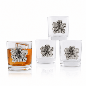 Arthur Court Magnolia Magnolia Bar Glasses Set of 4