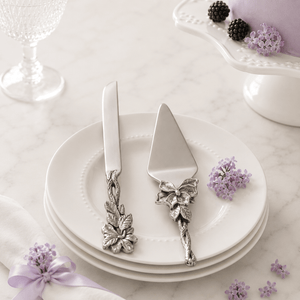 Arthur Court Magnolia Magnolia Cake Knife and Pie Server