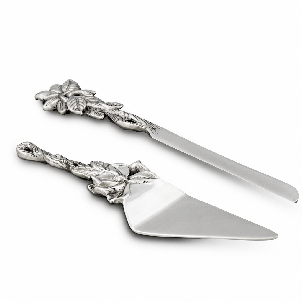 Arthur Court Magnolia Magnolia Cake Knife and Pie Server