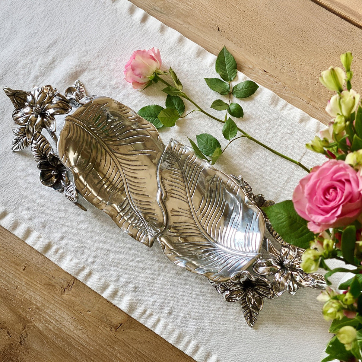 Arthur Court Magnolia Magnolia Centerpiece Tray