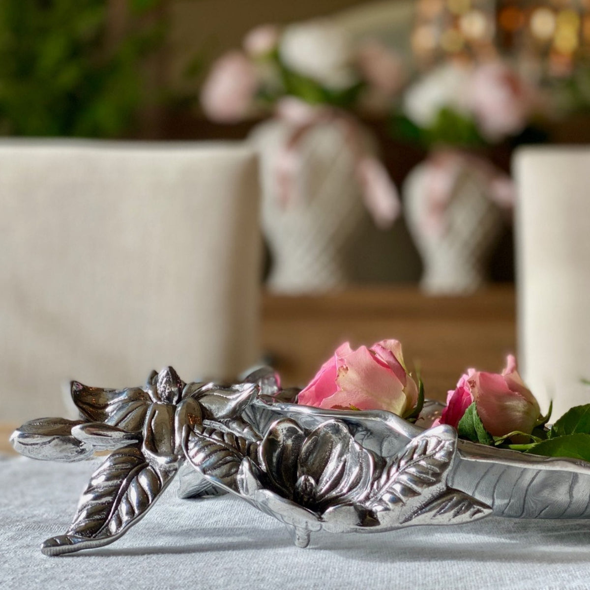 Arthur Court Magnolia Magnolia Centerpiece Tray
