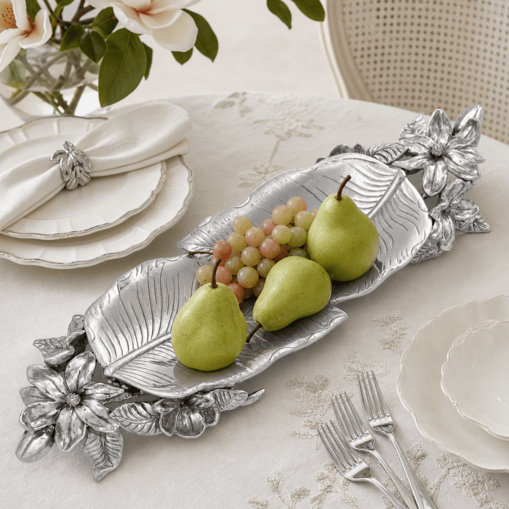 Arthur Court Magnolia Magnolia Centerpiece Tray