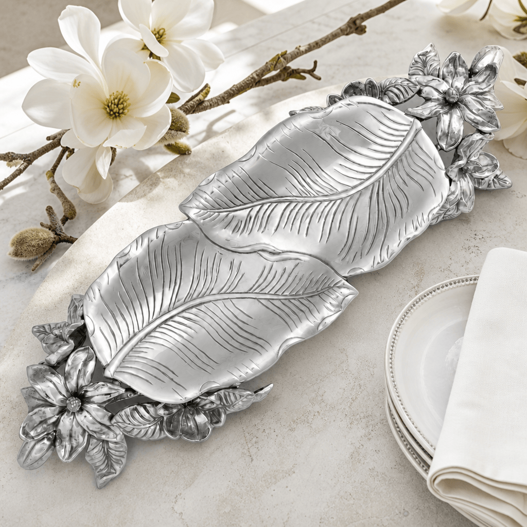 Arthur Court Magnolia Magnolia Centerpiece Tray