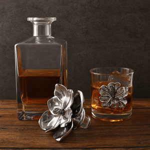 Arthur Court Magnolia Magnolia Decanter Set with Glasses