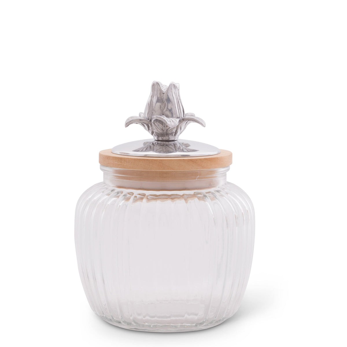 Arthur Court Magnolia Magnolia Knob Glass Canisters