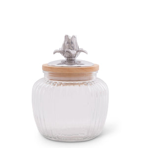 Arthur Court Magnolia Magnolia Knob Glass Canisters