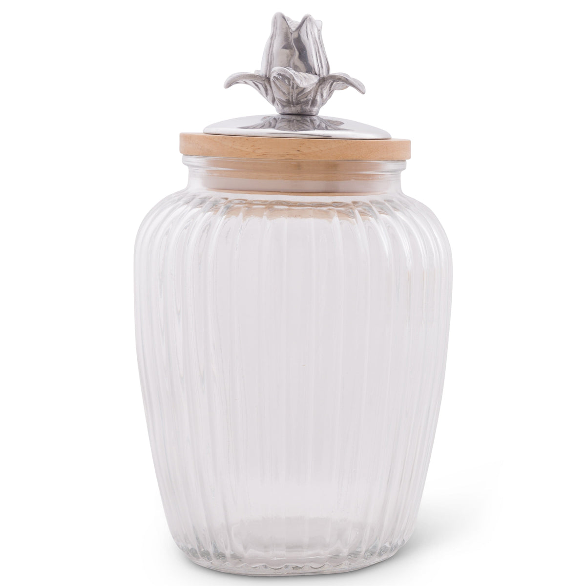 Arthur Court Magnolia Magnolia Knob Glass Canisters