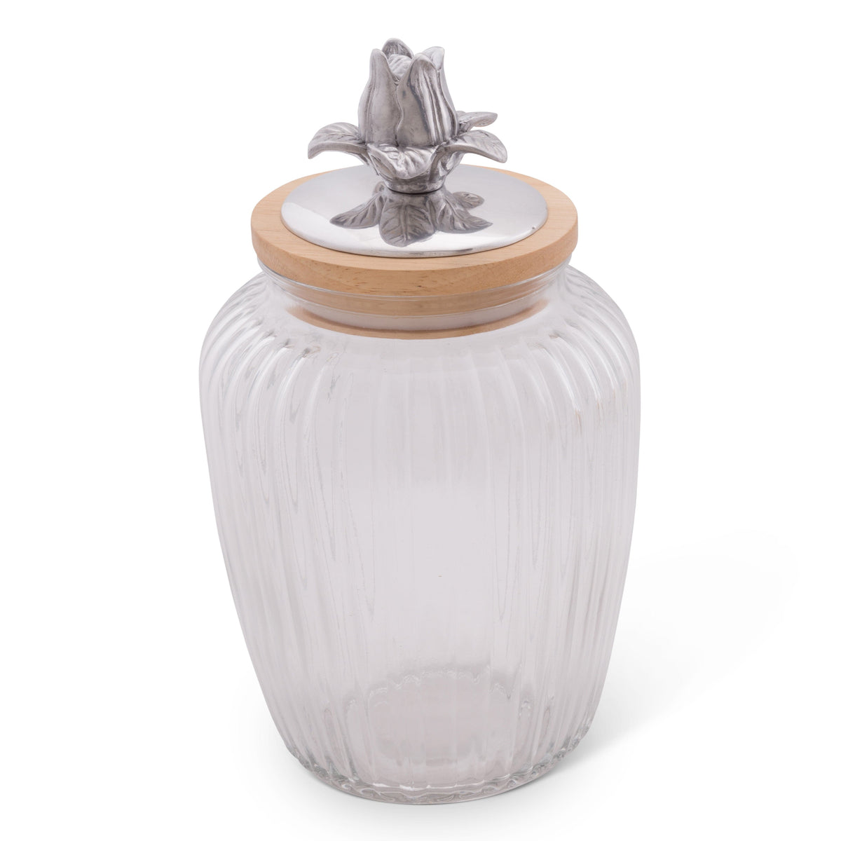 Arthur Court Magnolia Magnolia Knob Glass Canisters