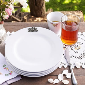 Arthur Court Magnolia Magnolia Melamine Lunch Plates - Set of 4
