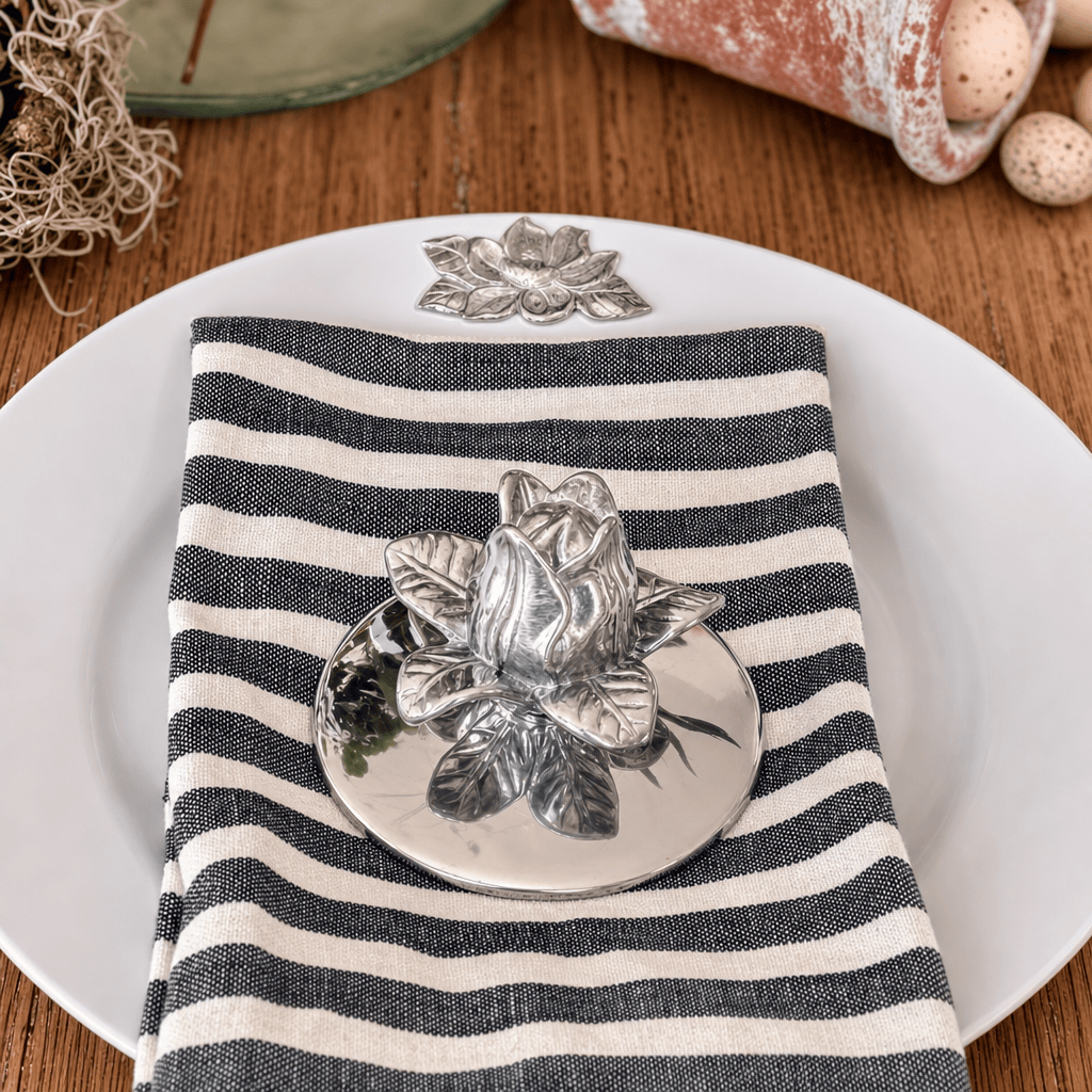 Arthur Court Magnolia Magnolia Melamine Lunch Plates - Set of 4
