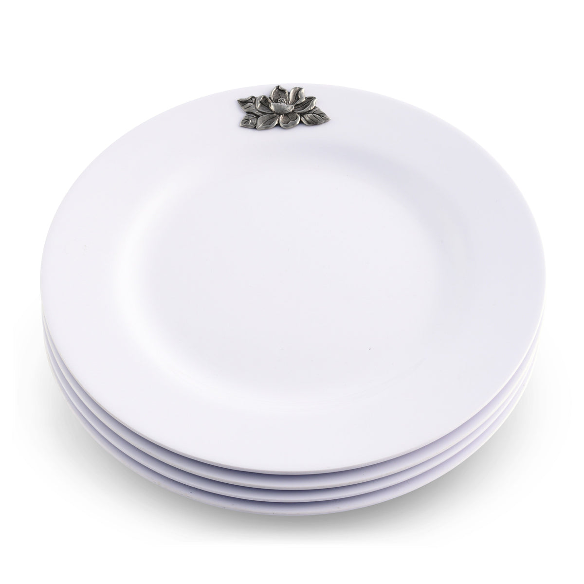 Arthur Court Magnolia Magnolia Melamine Lunch Plates - Set of 4