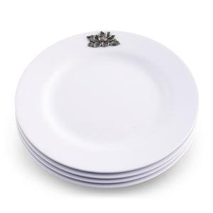 Arthur Court Magnolia Magnolia Melamine Lunch Plates - Set of 4