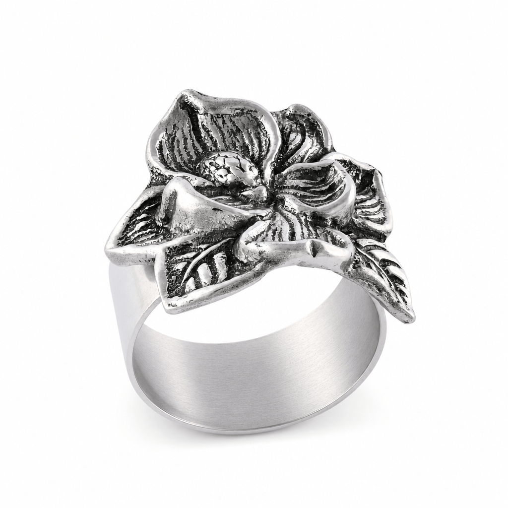 Arthur Court Magnolia Magnolia Napkin Rings - set of 4