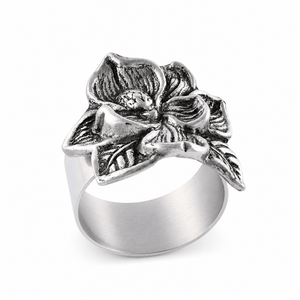 Arthur Court Magnolia Magnolia Napkin Rings - set of 4