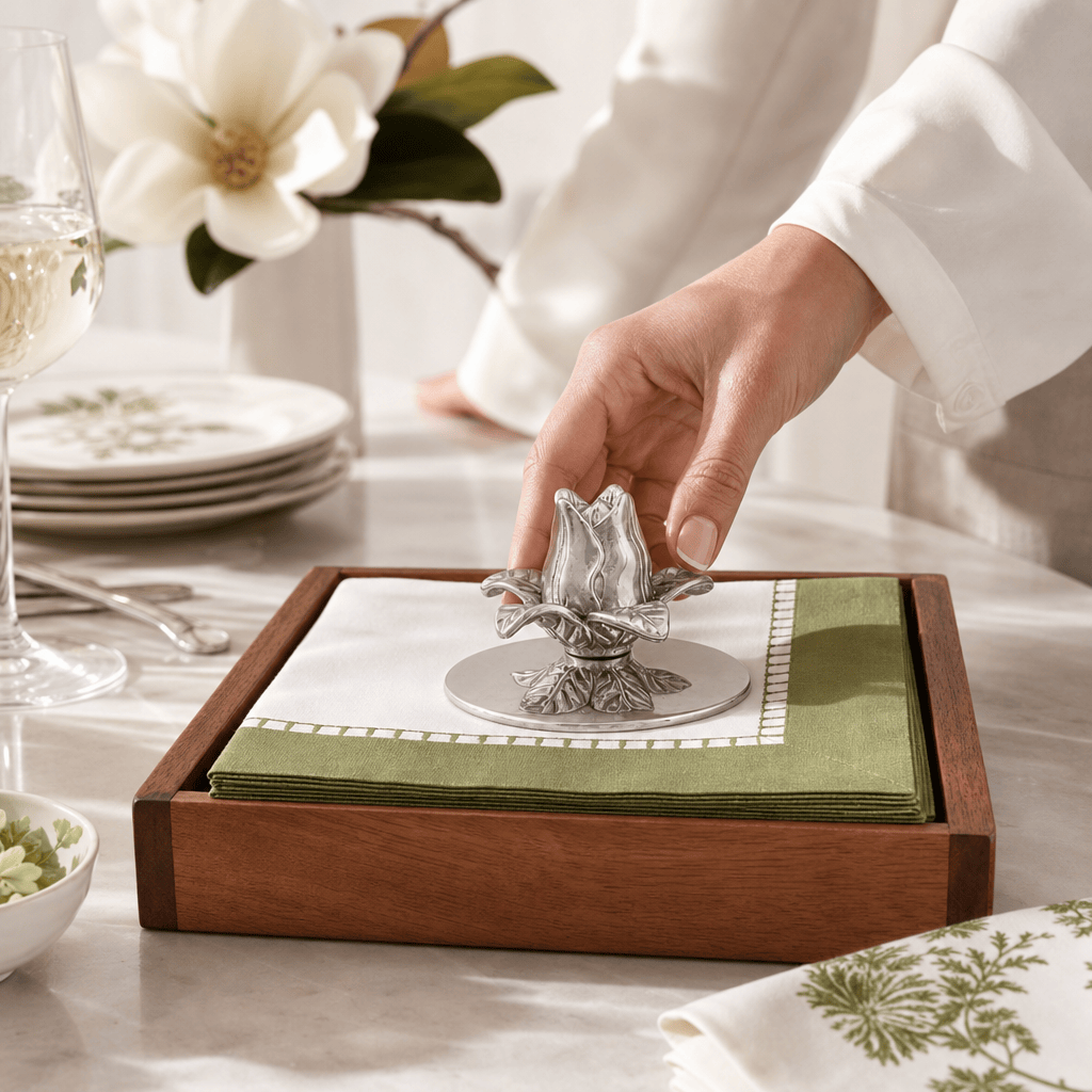Arthur Court Magnolia Magnolia Napkin Weight