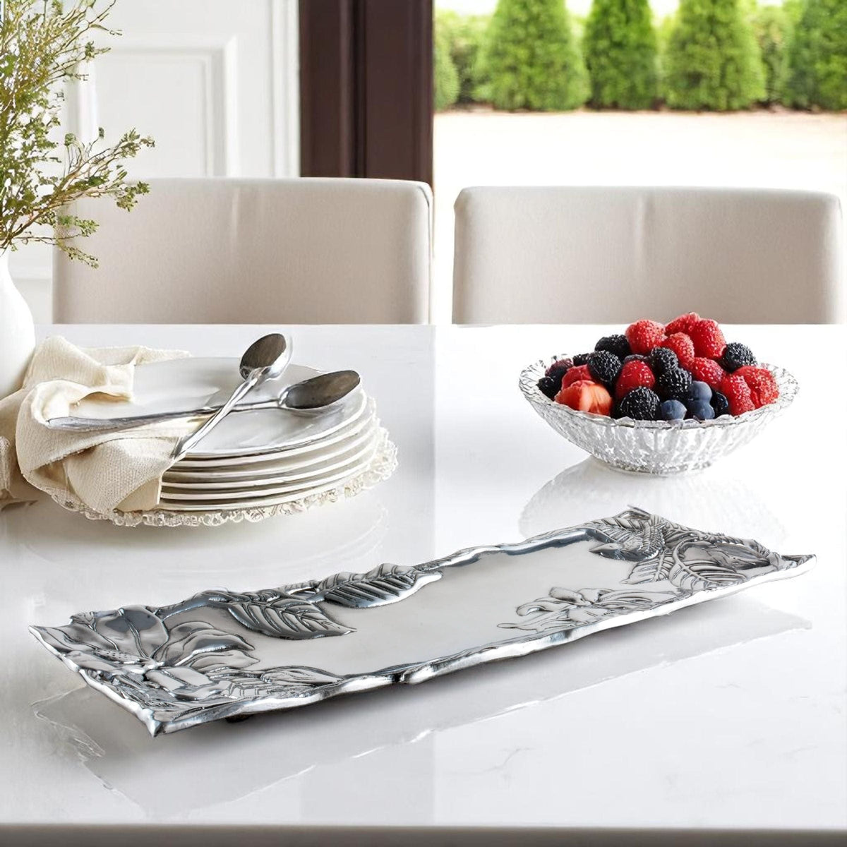Arthur Court Magnolia Magnolia Oblong Serving Tray