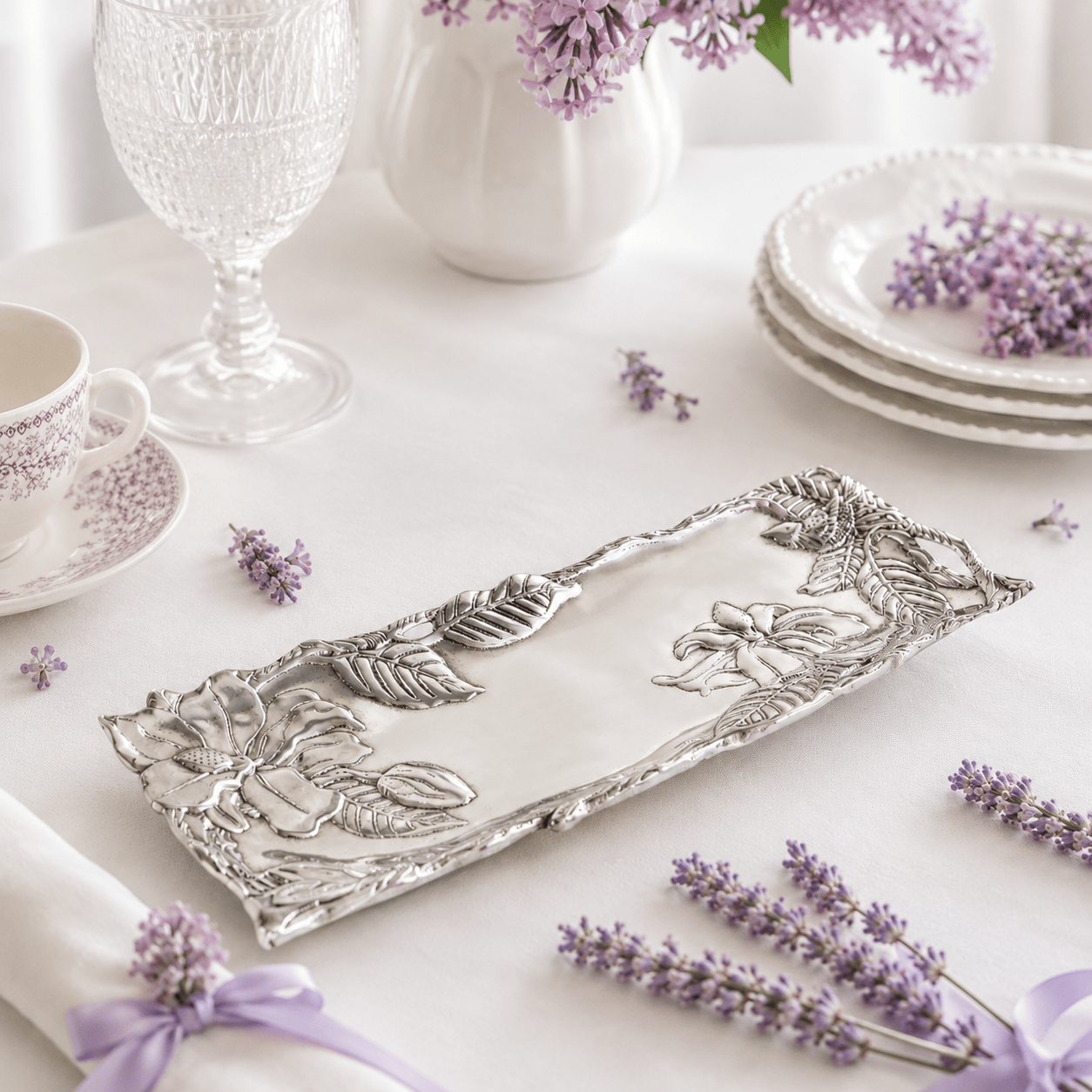 Arthur Court Magnolia Magnolia Oblong Serving Tray