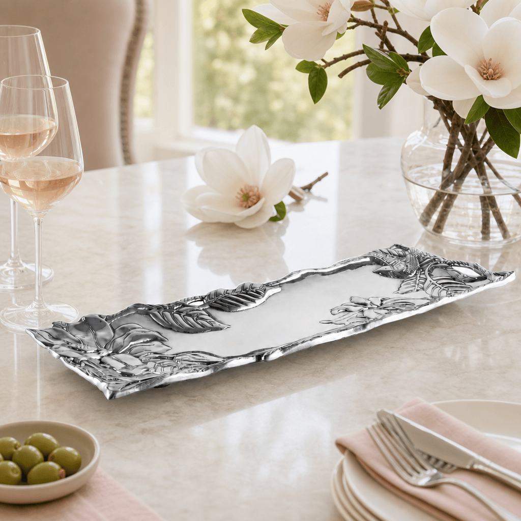 Arthur Court Magnolia Magnolia Oblong Serving Tray