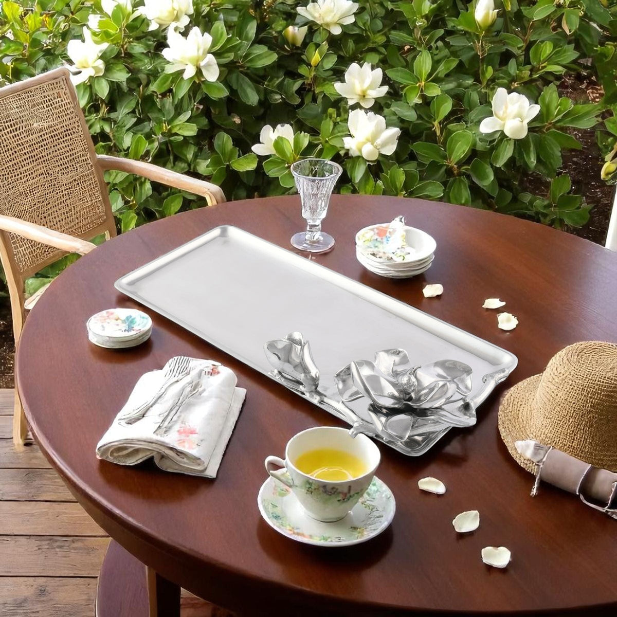 Arthur Court Magnolia Magnolia Oblong Tray