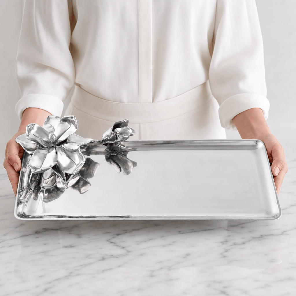 Arthur Court Magnolia Magnolia Oblong Tray