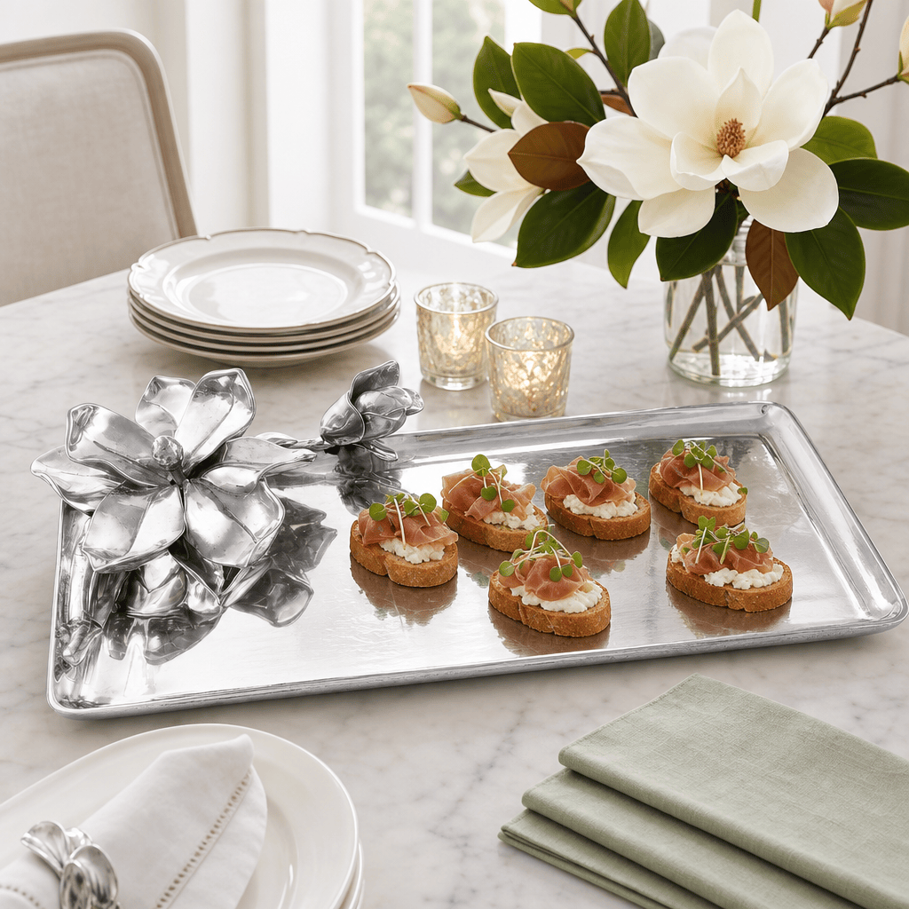 Arthur Court Magnolia Magnolia Oblong Tray